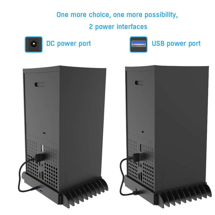 JYS X133 Multi-Function Cooling Base + Game Disc Storage For XBOX Series X Host, JYS X133