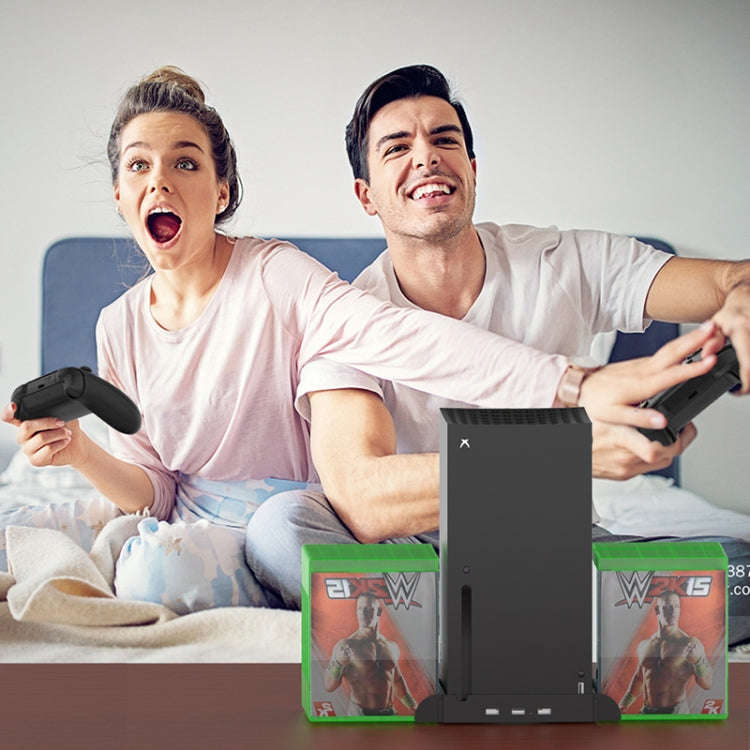 JYS X133 Multi-Function Cooling Base + Game Disc Storage For XBOX Series X Host, JYS X133