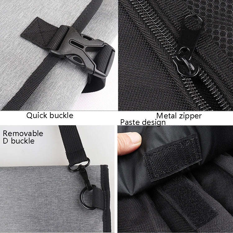 WESSLECO Chef Knife Tool Storage Bag Oxford Cloth Knife Bag, WESSLECO Gray