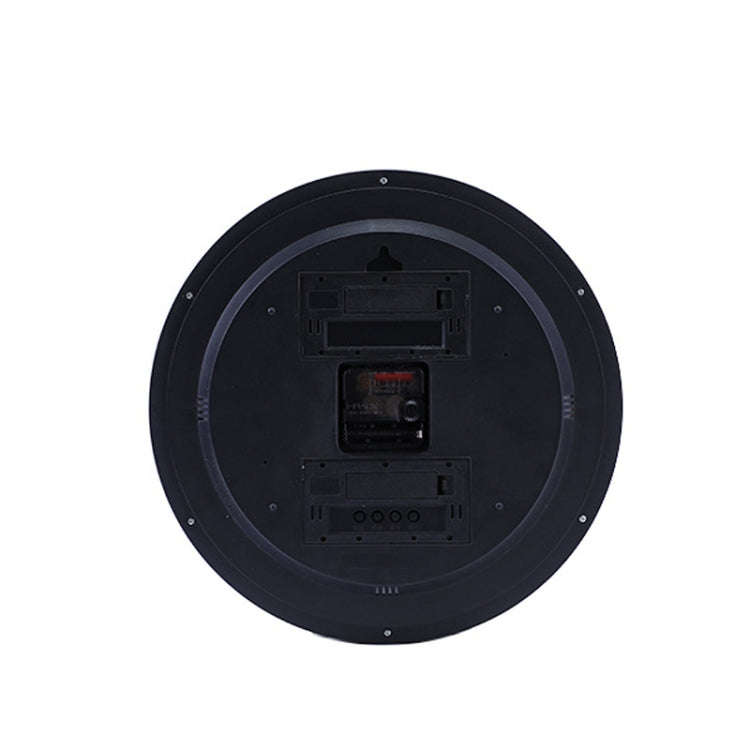 13 Inch Dual-screen LED Display Wall Clock Living Room Temperature And Humidity Calendar Multi-fu...