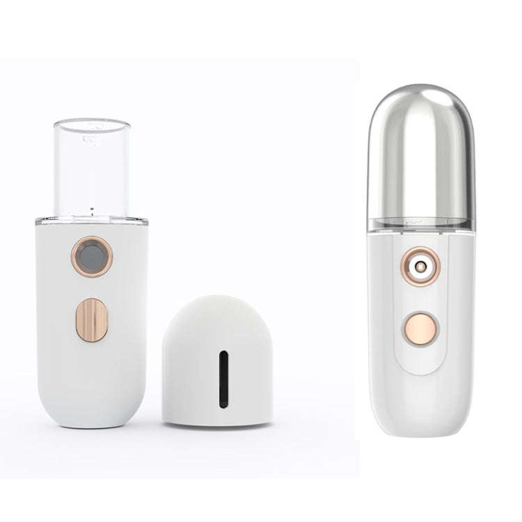 Portable Rechargeable Water Replenishing Device Beauty Humidifying Sprayer, Colour: No. 4 White, ...