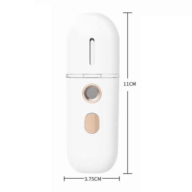 Portable Rechargeable Water Replenishing Device Beauty Humidifying Sprayer, Colour: No. 4 White, ...