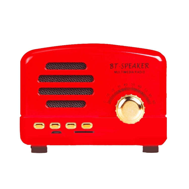 BT01 Retro Bluetooth Wireless Mini Speaker Portable Radio Support TF Card, Pink, Blue, Black, Red...
