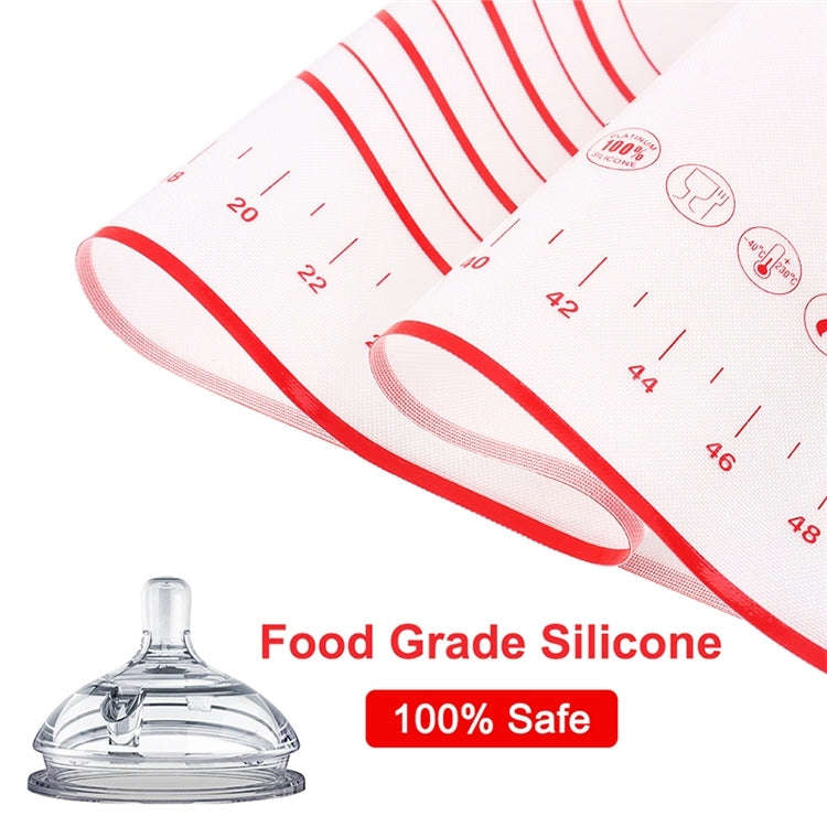 60 x 80cm Thickened Teflon Non-Stick Mat Silicone Kneading Baking Non-Slip Mat, 26 x 29cm, 30 x 4...