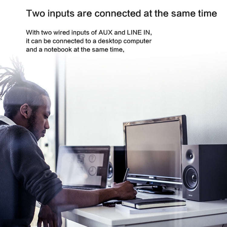 Edifier R1080BT Bluetooth Desktop Speaker, US Plug, R1080BT White, R1080BT Black