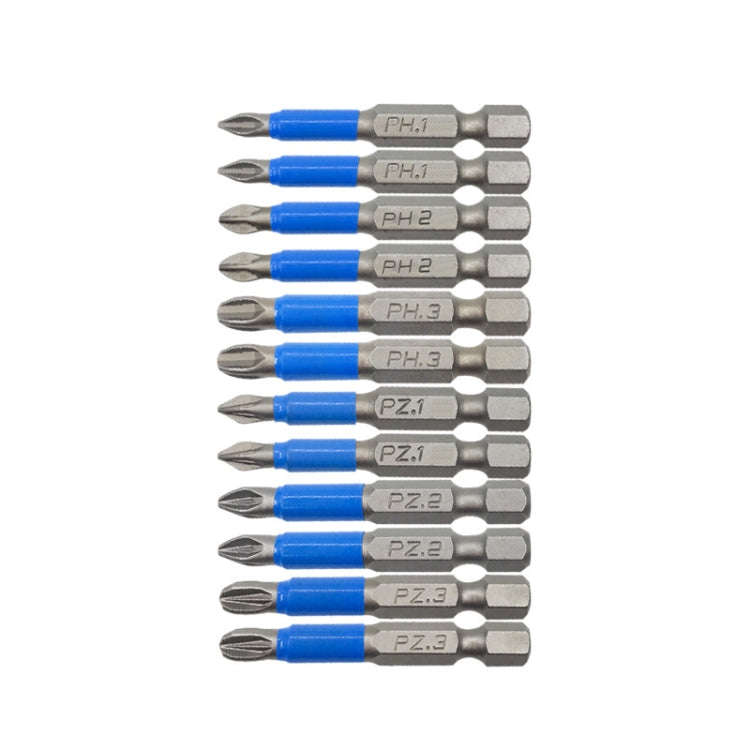 7PCS/set PH2 Strong Magnetic Hand Drill Screwdriver Mouth Anti-Slip Screwdriver Bit, 7PCS/set PH2...