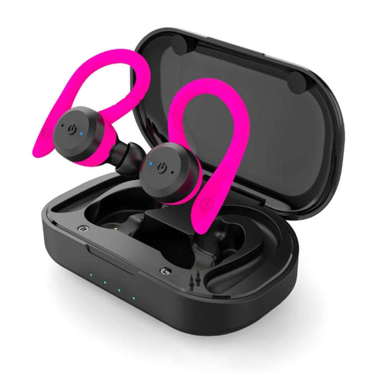 BE1032 Ear-mounted Waterproof Sports TWS Wireless Bluetooth Earphone, Black, Fluorescent Green, R...