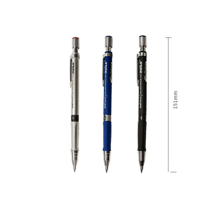 Baile 2.0mm Exam Push-out Drawing Drawing Writing Activity Automatic 2B Pencil, Blue