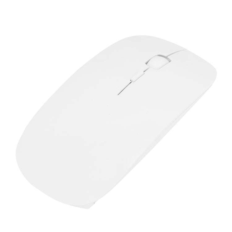 MF-822 2.4G Wireless Mouse 4 Keys Mute Office Ultra-Thin Mouse, White, Black