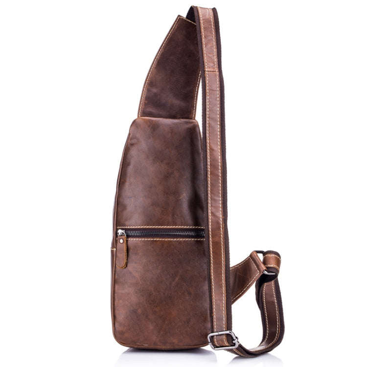 BULL CAPTAIN 019 Retro Men Leather Crossbody Shoulder Bag First-Layer Cowhide Chest Bag, Colour: ...