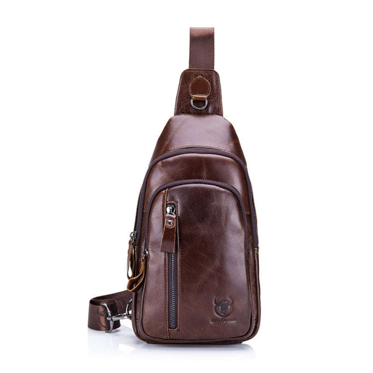 BUFF CAPTAIN 100 Men Leather Crossbody Shoulder Bag First-Layer Cowhide Multi-Function Sports Cas...