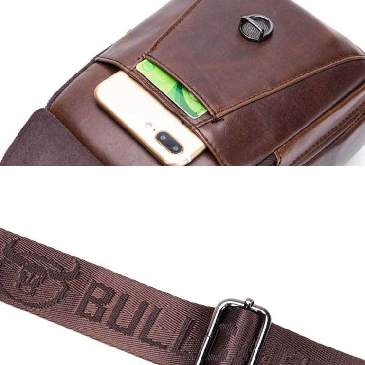 BUFF CAPTAIN 110 Men Leather Shoulder Bag First-Layer Cowhide Leather Multi-Function Chest Bag