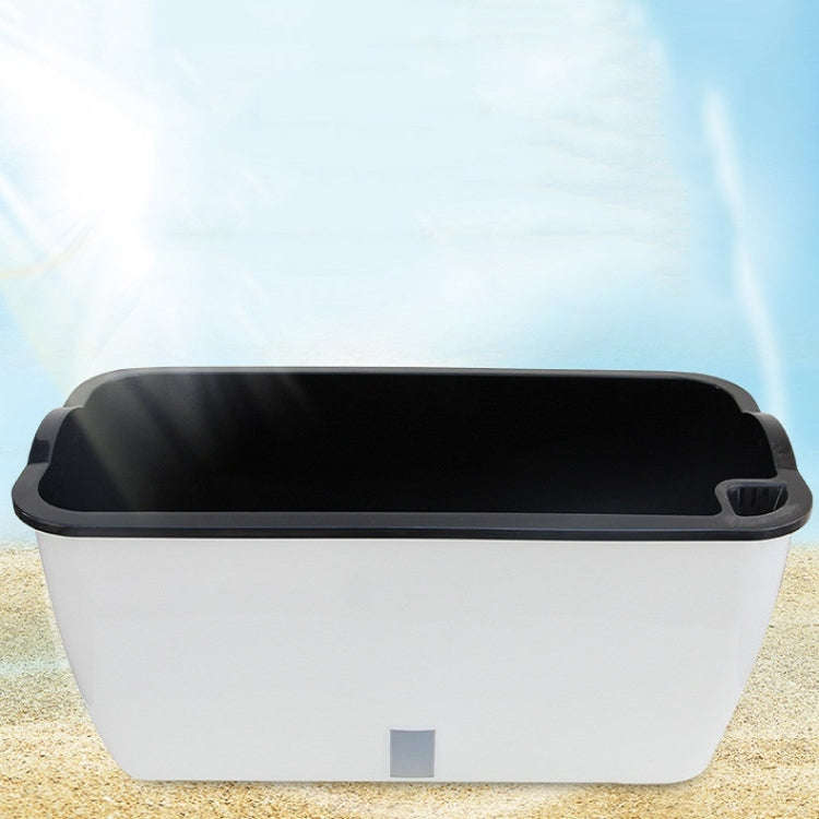 Family Balcony Rectangular Plastic Self-Absorbent Vegetable Growing Pot Flower Pot, Style:, SC01 ...