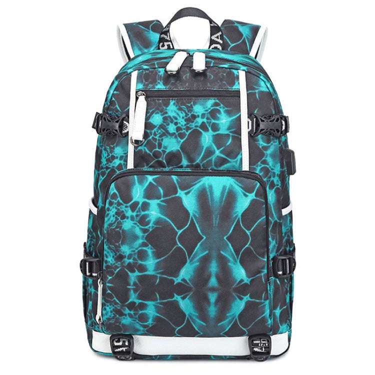 6101-5 Printed Backpack Large Capacity Computer Backpack Waterproof Student School Bag, Print Col...