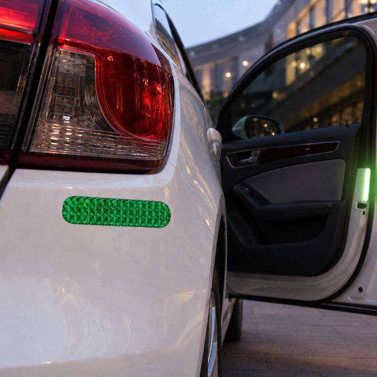10 Sets High-brightness Laser Reflective Strip Warning Tape Decal Car Reflective Stickers Safety ...