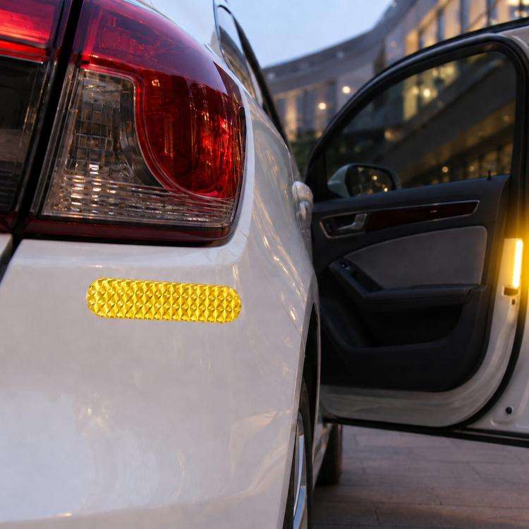 10 Sets High-brightness Laser Reflective Strip Warning Tape Decal Car Reflective Stickers Safety ...