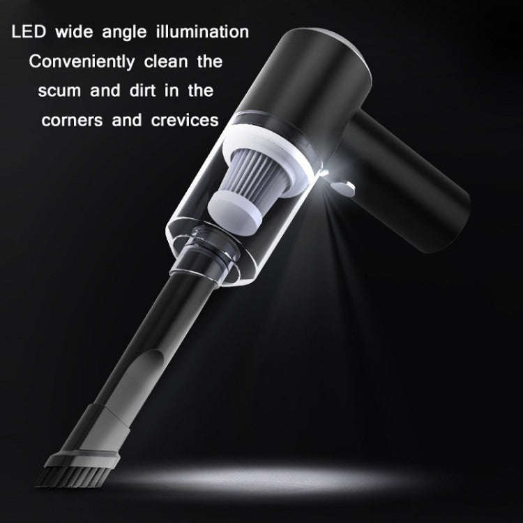 Car Dry And Wet Wireless Handheld Vacuum Cleaner, Black, White