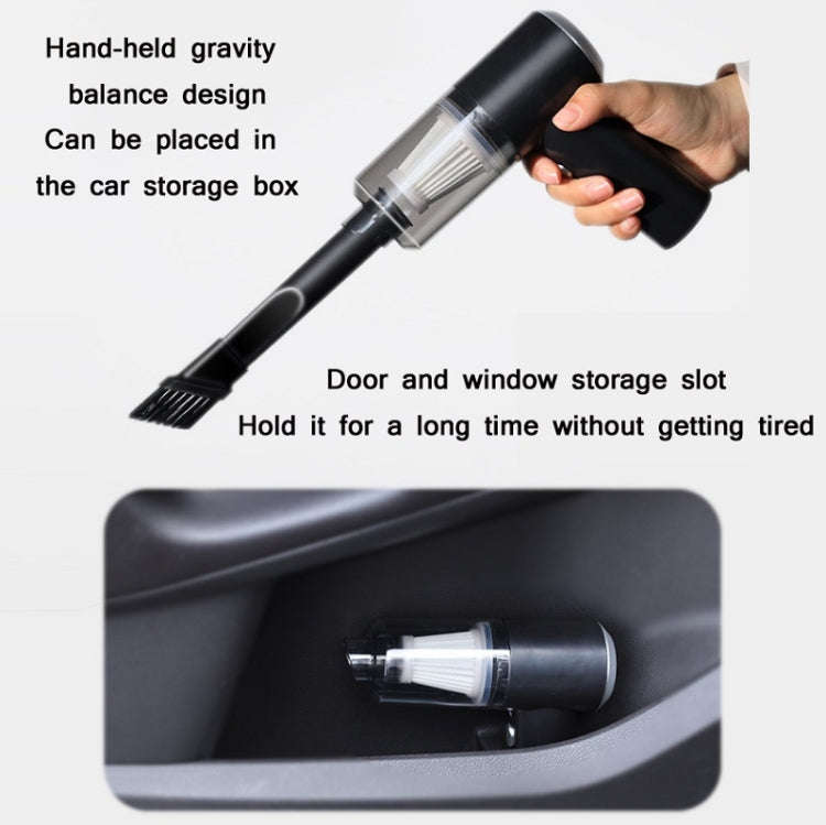 Car Dry And Wet Wireless Handheld Vacuum Cleaner, Black, White