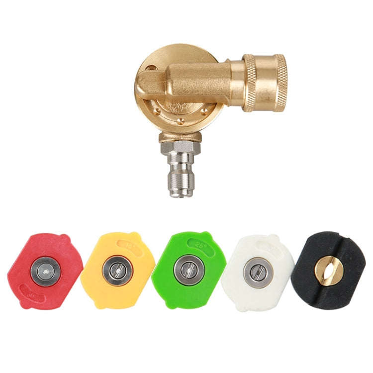 High Pressure Cleaning Machine Accessories Brush Head 240 Degrees Rotating 1/4 Live Joint, 240 De...