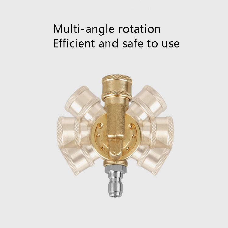 High Pressure Cleaning Machine Accessories Brush Head 240 Degrees Rotating 1/4 Live Joint, 240 De...