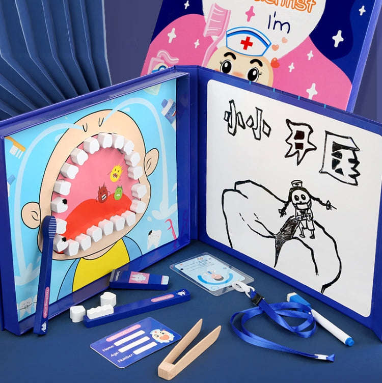 Children Educational Role Playing Simulation Wooden Dentist Suit, Dentist Suit