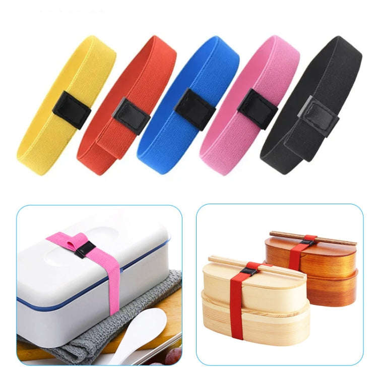 Lunch Box Straps High Elastic Double-Layer Fixed Paste Belt, Lunch Box Straps(Red), Lunch Box Str...
