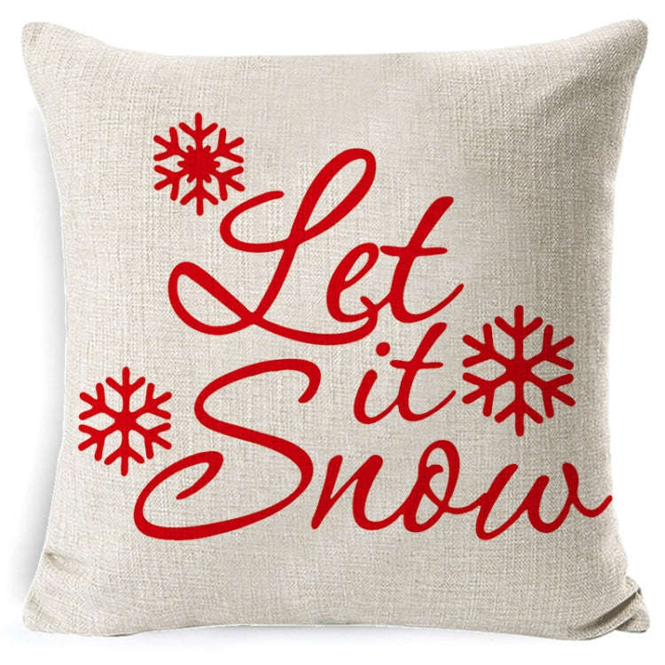 Christmas Linen Red Hug Pillowcase Without Pillow Core, 45 x 45cm