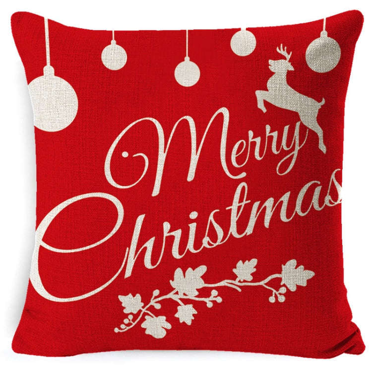 Christmas Linen Red Hug Pillowcase Without Pillow Core, 45 x 45cm