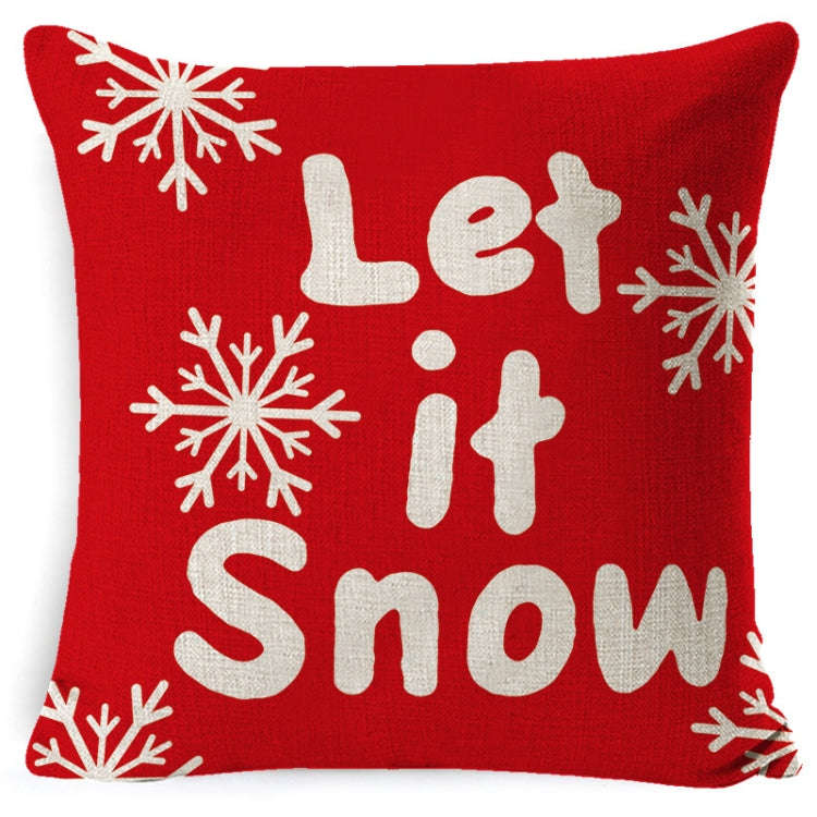 Christmas Linen Red Hug Pillowcase Without Pillow Core, 45 x 45cm