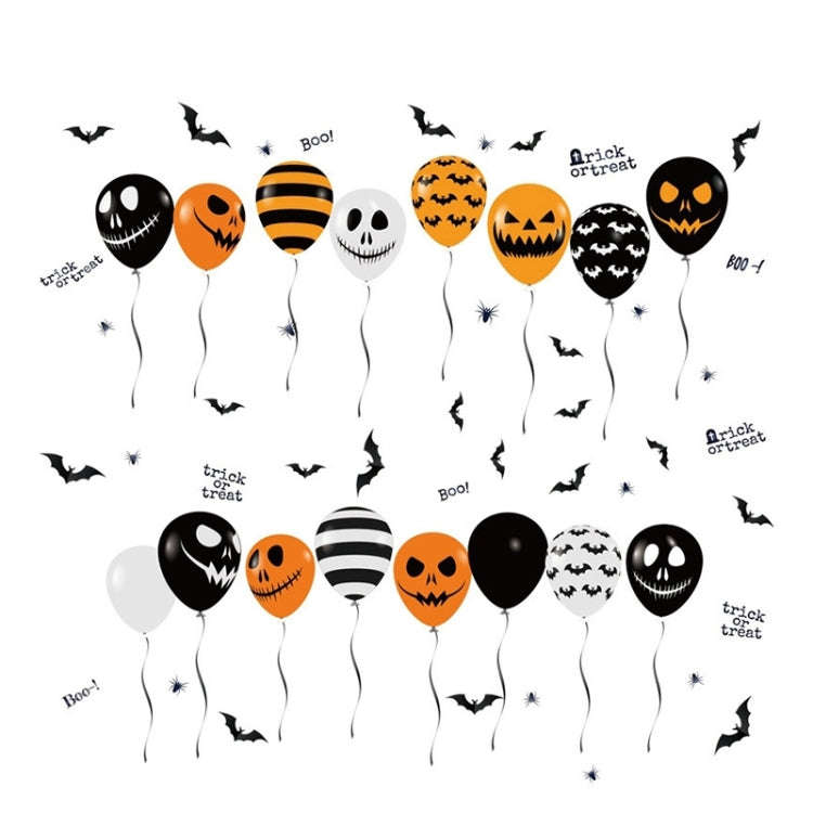 Halloween Horror Glass Decoration Sticker Balloon Electrostatic Sticker, Balloon Electrostatic St...