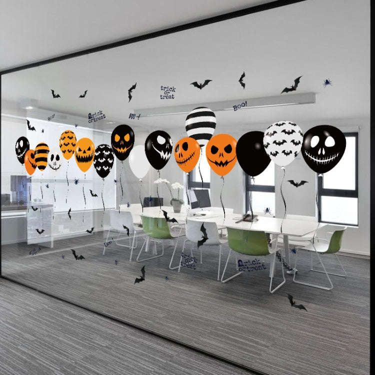 Halloween Horror Glass Decoration Sticker Balloon Electrostatic Sticker, Balloon Electrostatic St...