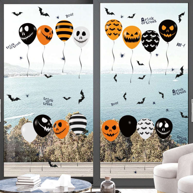 Halloween Horror Glass Decoration Sticker Balloon Electrostatic Sticker, Balloon Electrostatic St...