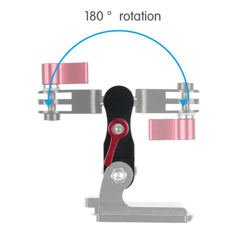 Aluminium Alloy 360 Degree Rotating Mount Adapter Adjustable Arm Connector for GoPro HERO9 Black ...