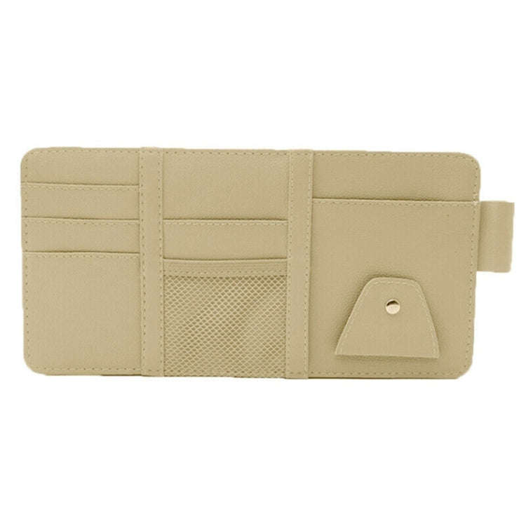 2 PCS Auto Sun Visor Card Clip Business Card Glasses Clip Zipper Car Mobile Phone Document Folder...