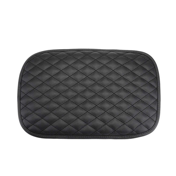 Leather Car Universal Central Armrests Pad Anti-Slip Armrest Box Mat, Universal