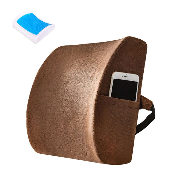 Office Waist Cushion Car Pillow With Pillow Core, Style:, Memory Foam, Gel Type