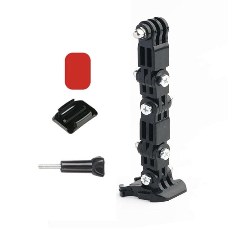 2 Set Cycling Helmet Adhesive Multi-Joint Arm Fixed Mount Set for DJI Osmo Action, GoPro HERO9 Bl...