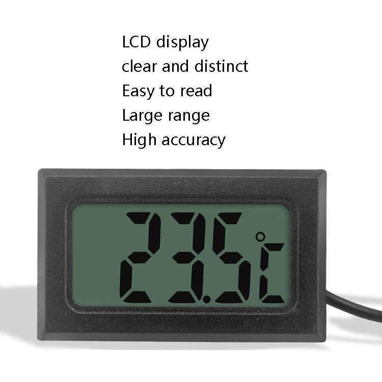 Fish Tank Digital Thermometer Waterproof Probe Electronic Measuring Thermometer, Line Length: 5m ...