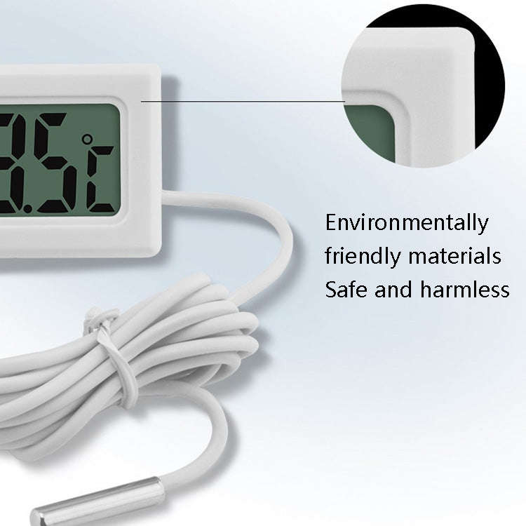 Fish Tank Digital Thermometer Waterproof Probe Electronic Measuring Thermometer, Line Length: 5m ...
