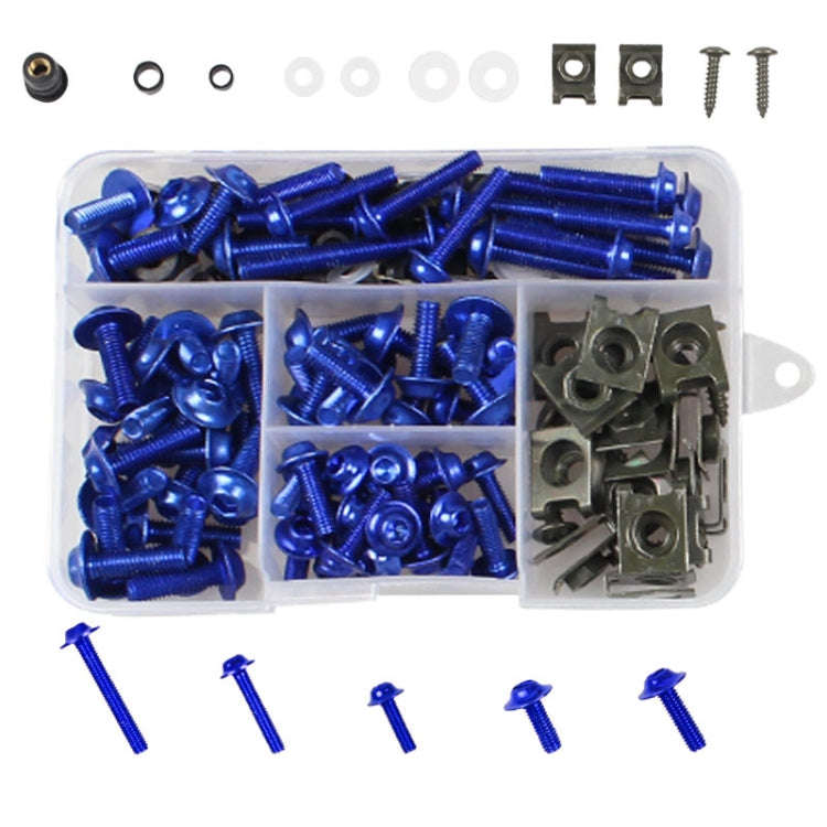 177 PCS/ Box Motorcycle Modification Accessories Windshield Cover Set Screw, Black, Red, Gold, Bl...