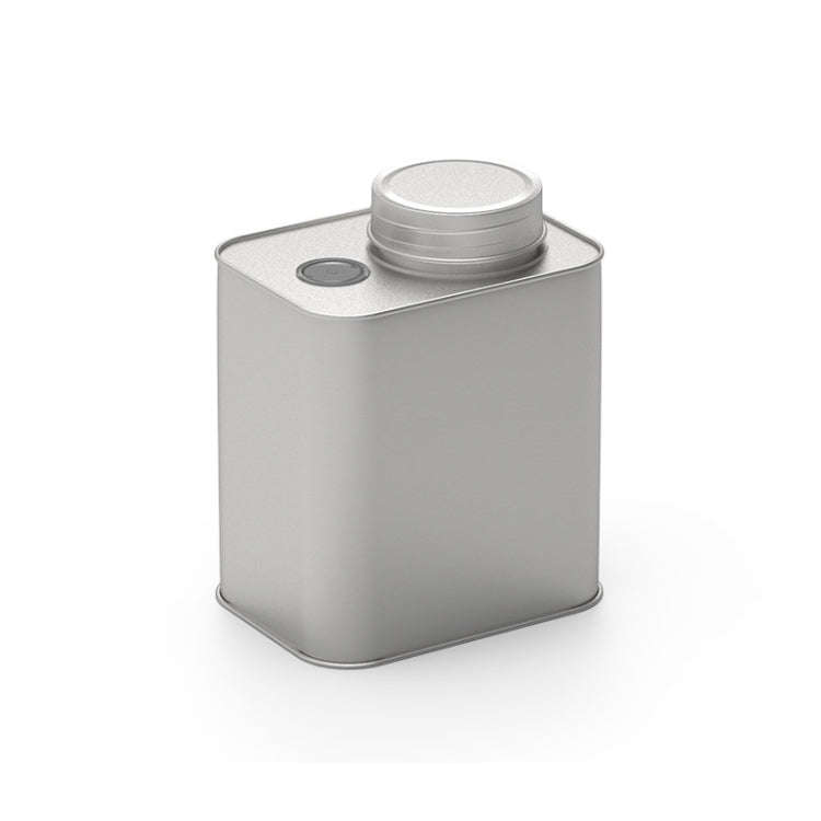 Square Tinplate Metal Sealed Cans Coffee Bean Powder Tin Cans, Specification: With Air Valve, Wit...