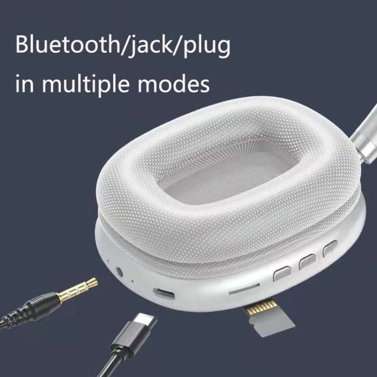 P9 Bluetooth 5.1 Subwoofer Wireless Headset Support AUX / TF Card, P9 (Black), P9 (White), P9 (Re...