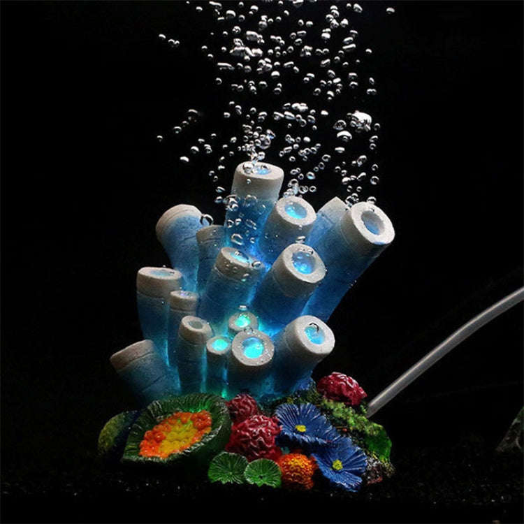 Aquarium Landscaping Oxygen-Enriching Decorative Air Stone Artificial Coral Ornaments, Artificial...