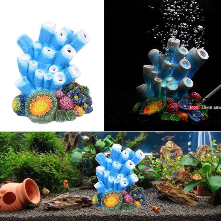 Aquarium Landscaping Oxygen-Enriching Decorative Air Stone Artificial Coral Ornaments, Artificial...