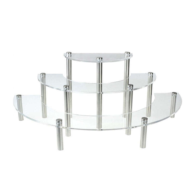 3-Layer Acrylic Cake Display Stand Cosmetic Display Stand, 2 PCS