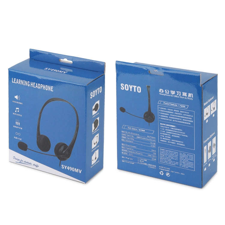 SOYTO SY490 Teaching Office Network Class Student Education Computer Headset, Style:, Double Ear ...