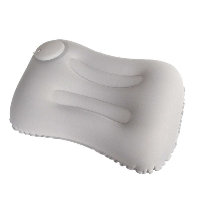 Travel Inflatable Press U-Shaped Neck Guard Pillow, Flocked U009-01Peacock Green , Flocked ...