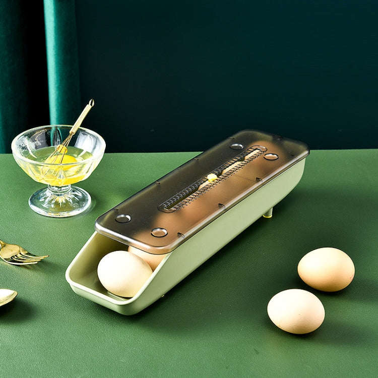 Automatically Fill The Egg Storage Box Refrigerator Fresh-Keeping Box, 1 Layers Green, 1 Layers  ...