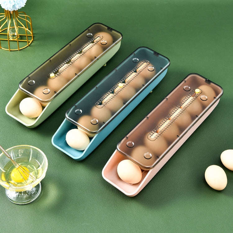 Automatically Fill The Egg Storage Box Refrigerator Fresh-Keeping Box, 1 Layers Green, 1 Layers  ...