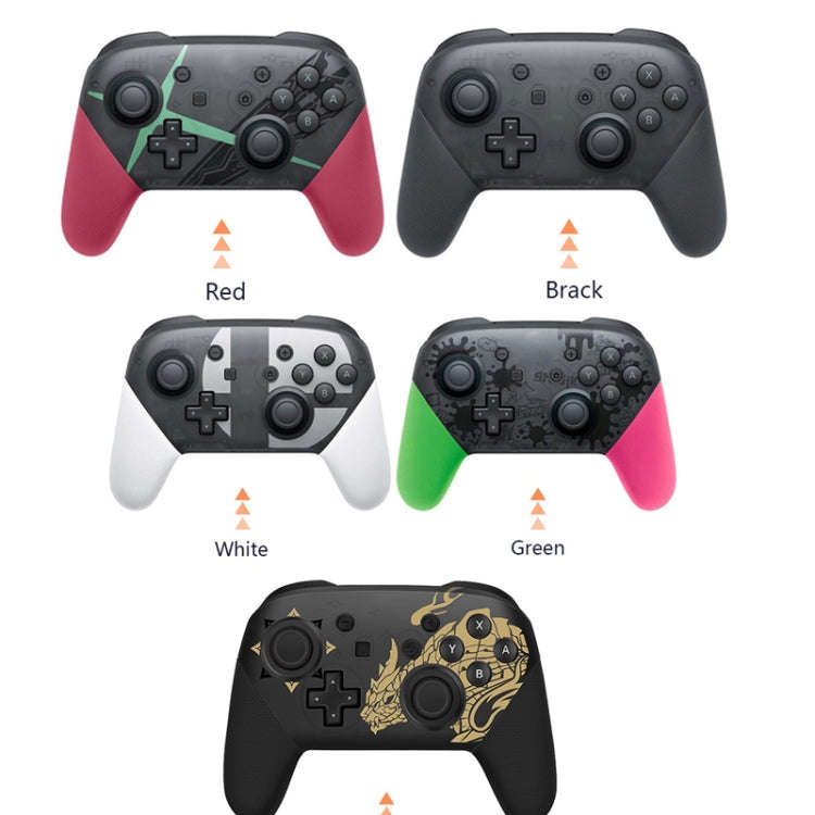 L-0326 Wireless Gamepad For Switch Pro,Style:, Black, Green Pink, Black - Full Function + NFC + W...